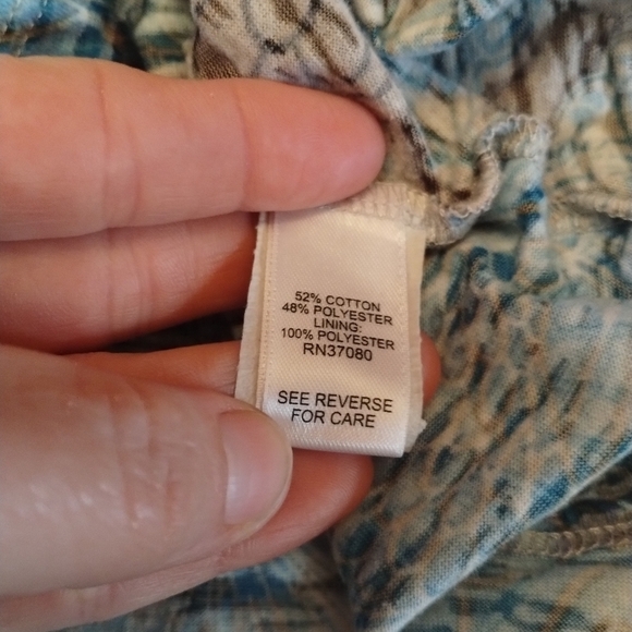 Cato women's blue sleeveless size large blouse shirt top - Picture 8 of 8